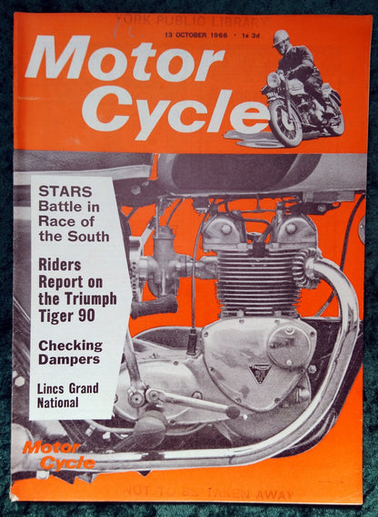 Motor Cycle Magazine Set of 4 Issues 1966. (M504)
