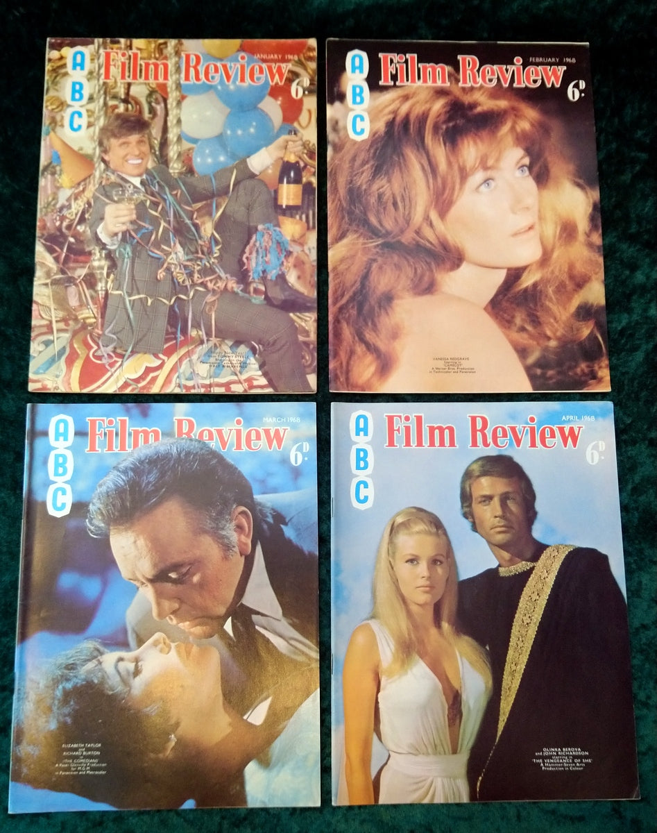 Film Review Magazines 1968. Full year 12 issues. (MC115)