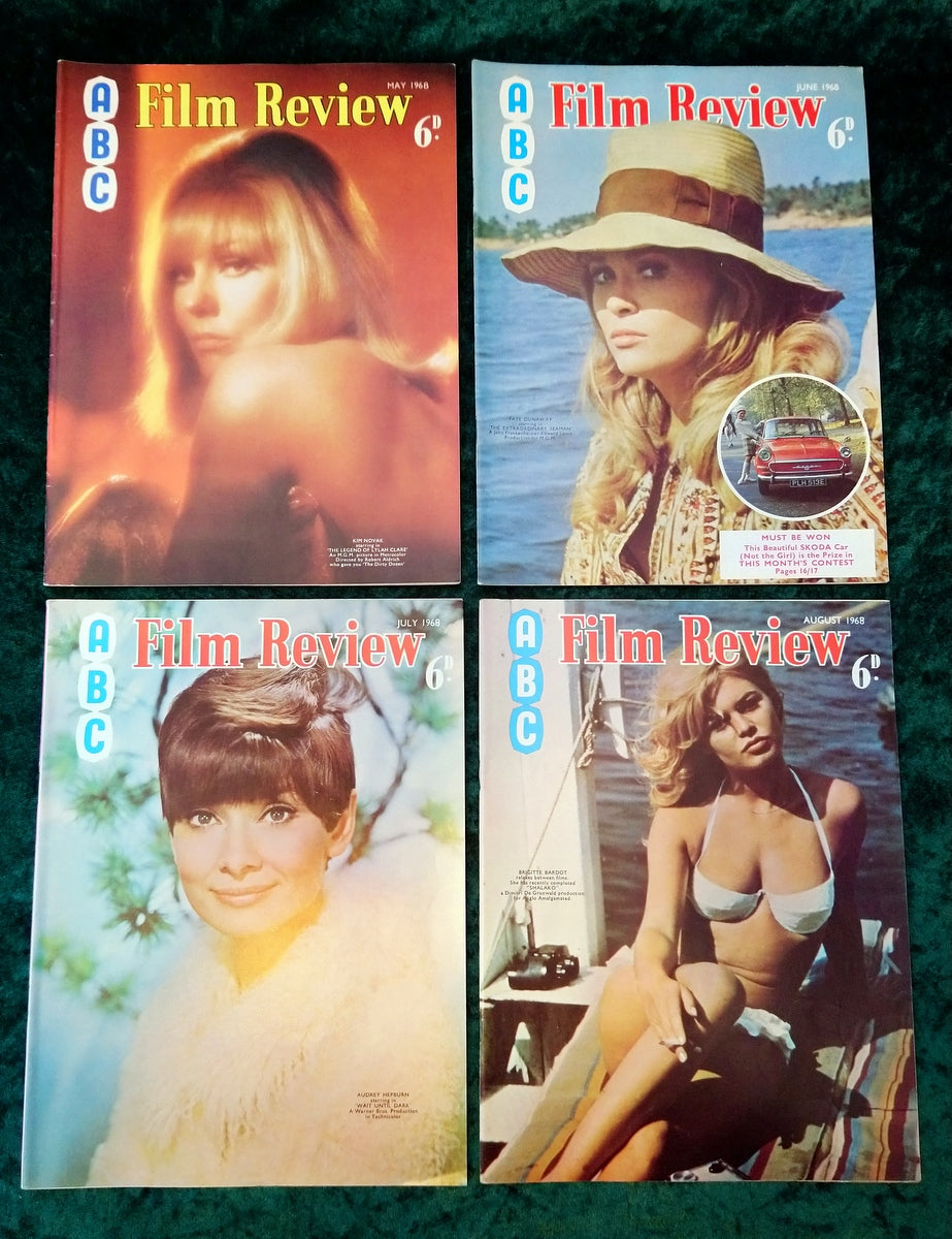 Film Review Magazines 1968. Full year 12 issues. (MC115)