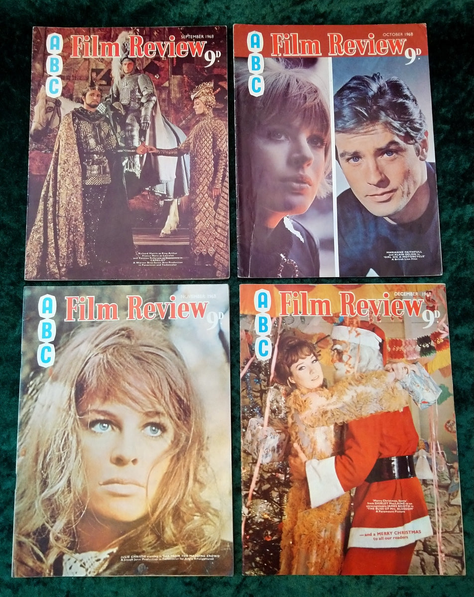 Film Review Magazines 1968. Full year 12 issues. (MC115)