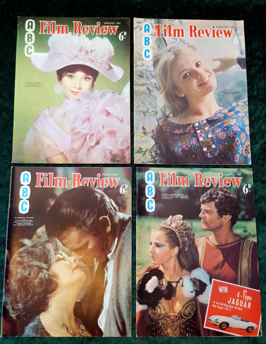 Film Review Magazines 1967. Full year 12 issues. (MC114)