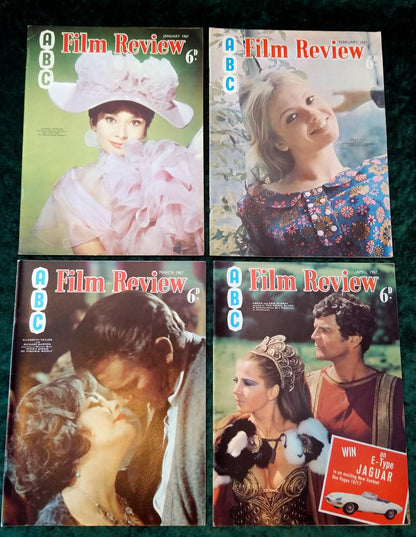 Film Review Magazines 1967. Full year 12 issues. (MC114)