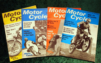 Motor Cycle Magazine Set of 4 Issues 1965. (M506)