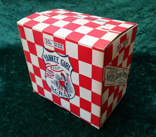 Yankee Girl Scrap Tobacco Packaging Box 1930's. (ref nos129)