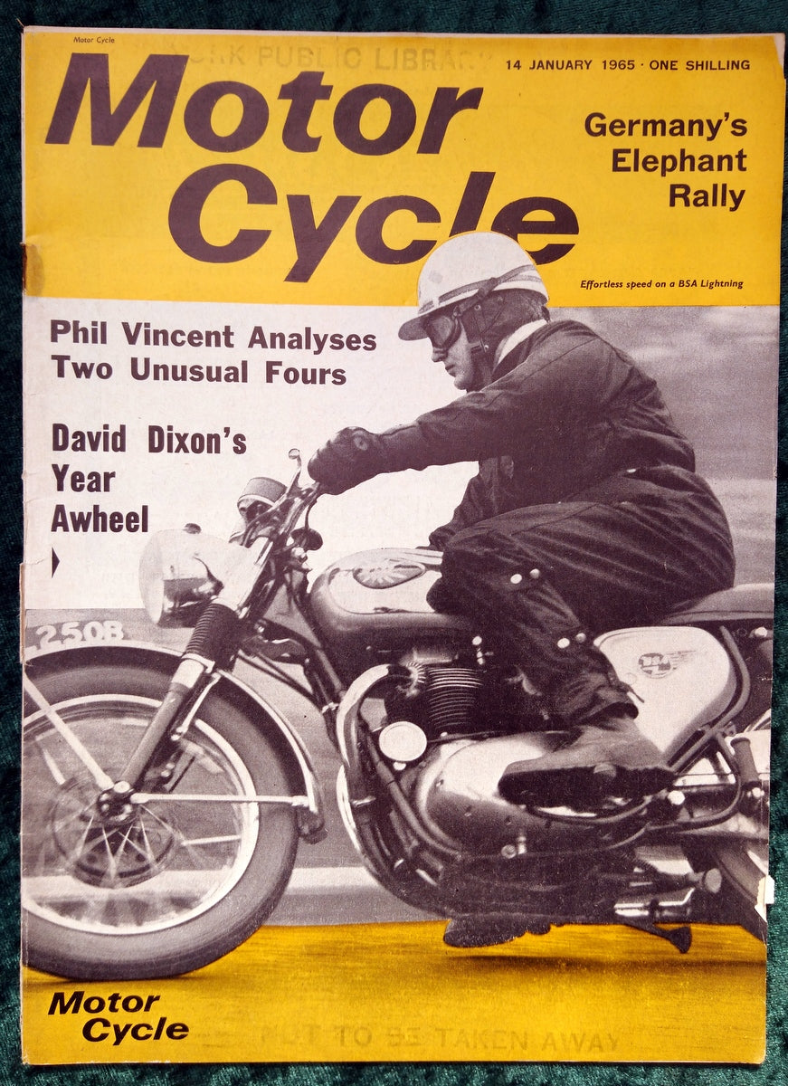 Motor Cycle Magazine Set of 4 Issues 1965. (M506)