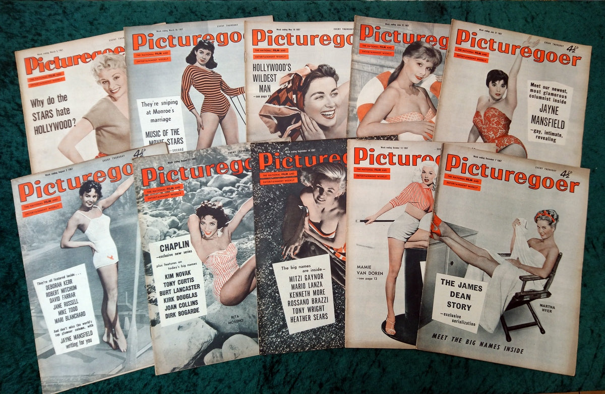 Picturegoer Magazine. Collection of 10 From 1957. (M497)