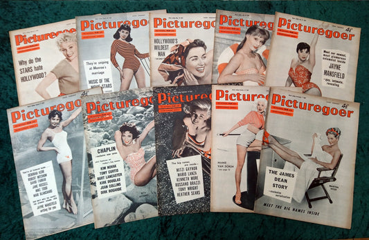 Picturegoer Magazine. Collection of 10 From 1957. (M497)