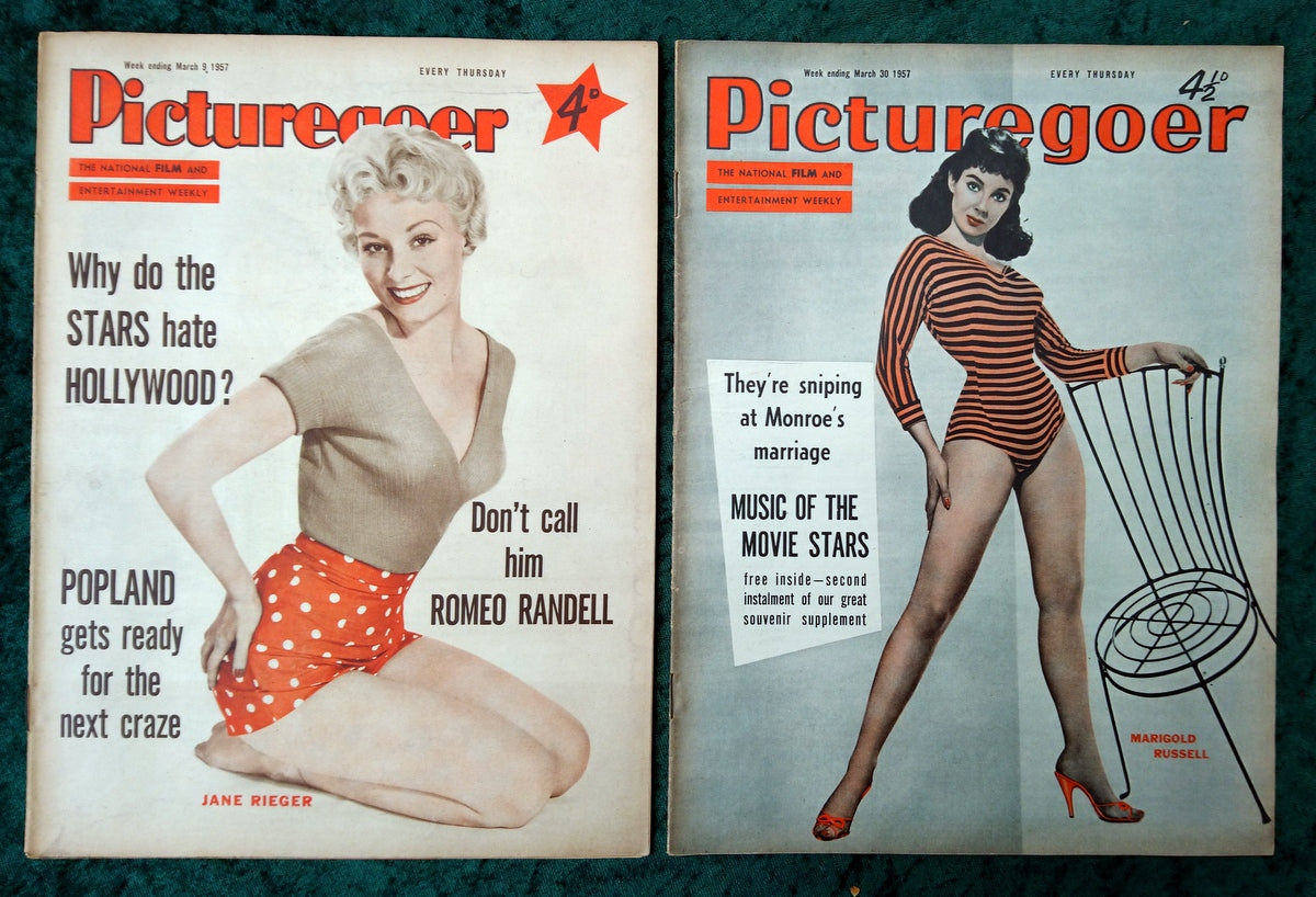 Picturegoer Magazine. Collection of 10 From 1957. (M497)