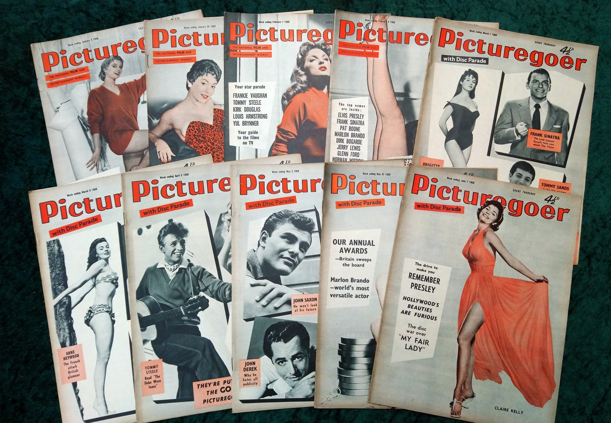 Picturegoer Magazine. Collection of 10 From 1958. (M496)