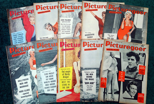 Picturegoer Magazine. Collection of 10 From 1958. (M495)