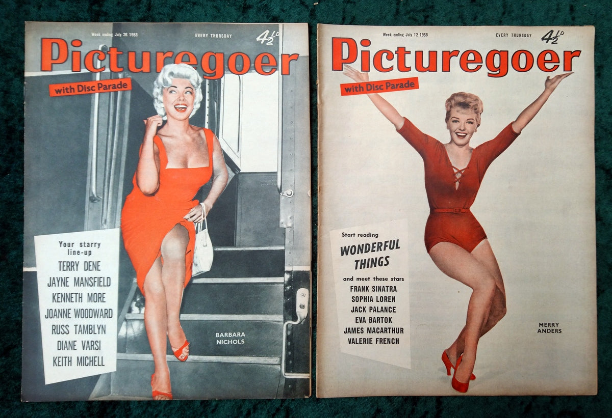 Picturegoer Magazine. Collection of 10 From 1958. (M495)