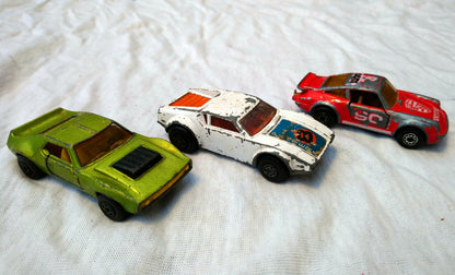 Lot of 6 Performance Car Models 1970's. 1/64 scale (ref Nos135)