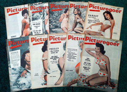 Picturegoer Magazine. Collection of 10 From 1958. (M494)