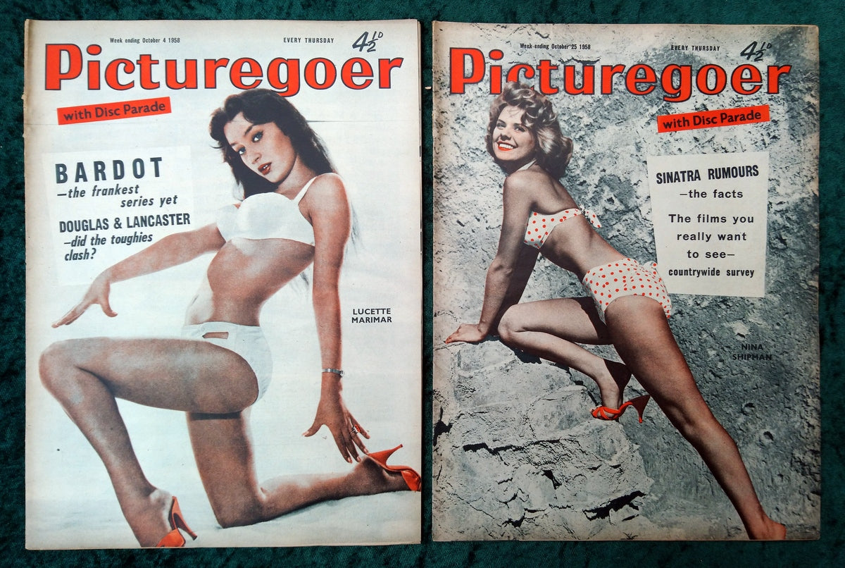 Picturegoer Magazine. Collection of 10 From 1958. (M494)
