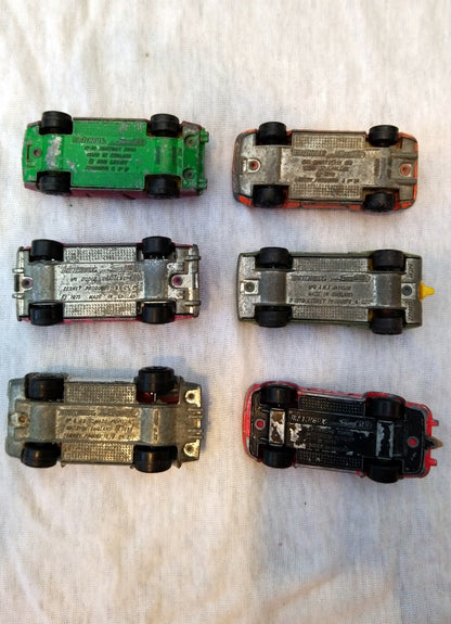 Lot of 6 Performance Car Models 1970's. 1/64 scale (ref Nos135)