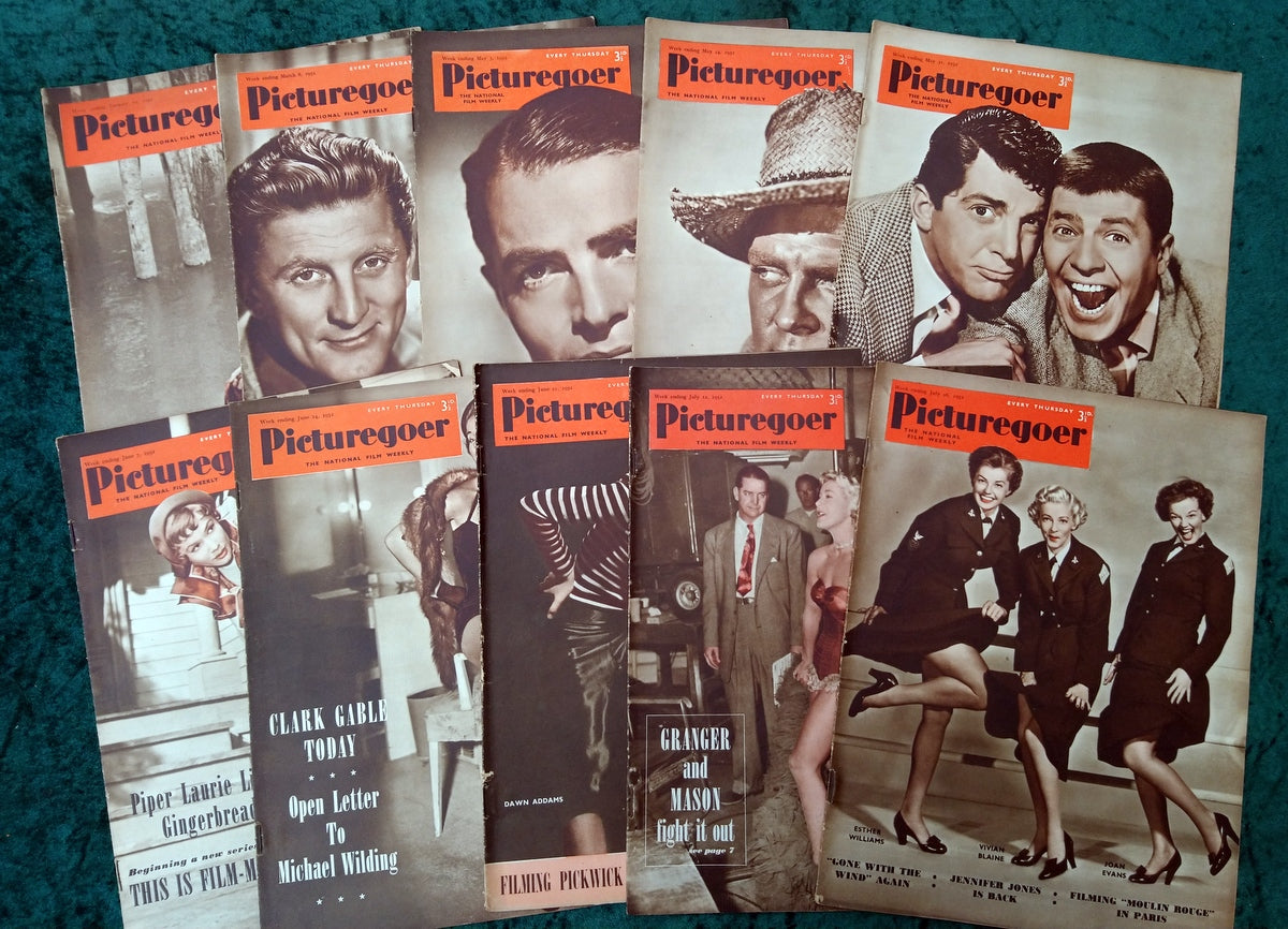 Picturegoer Magazine. Collection of 10 From 1952. (M493)