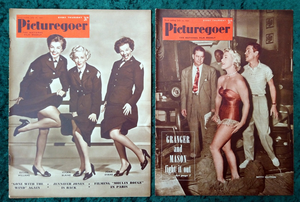 Picturegoer Magazine. Collection of 10 From 1952. (M493)