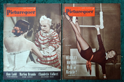 Picturegoer Magazine. Collection of 7 From 1952. Inc Charlie Chaplin Issue. (M498)