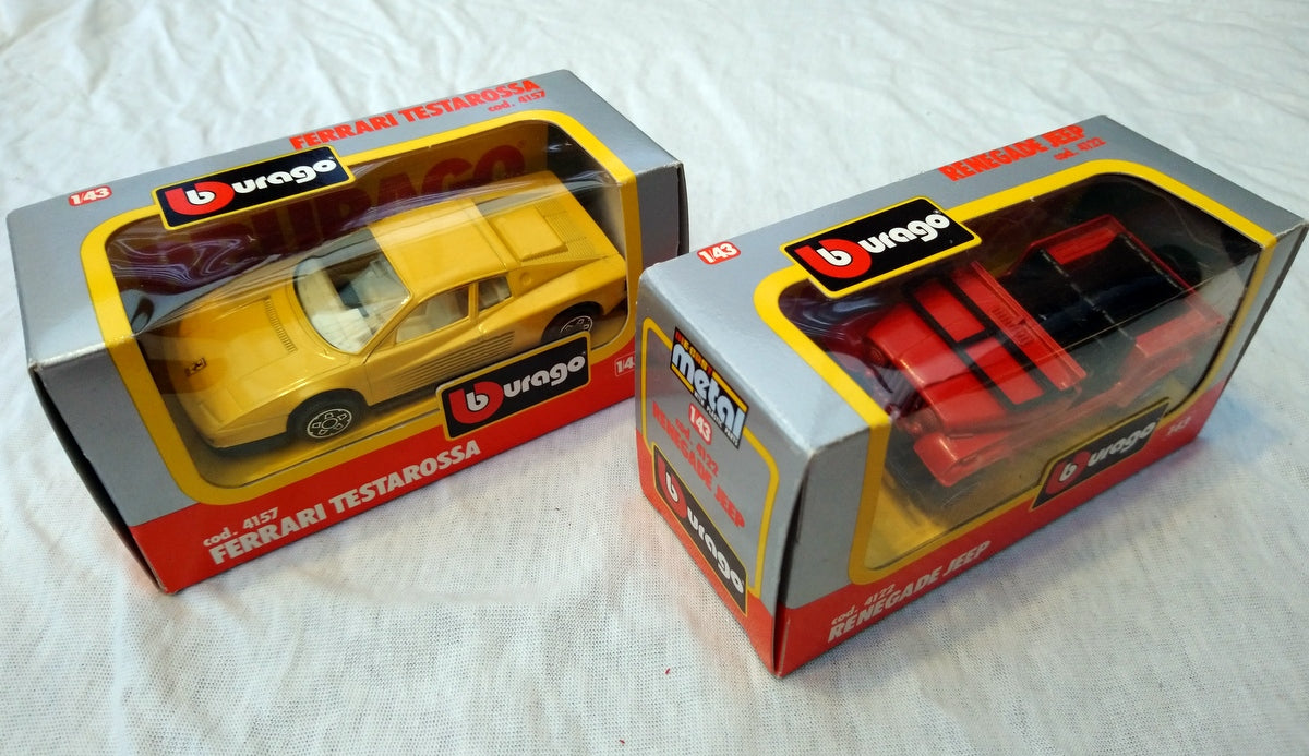 Burago Model Cars, Lot of 4. (ref Nos130)