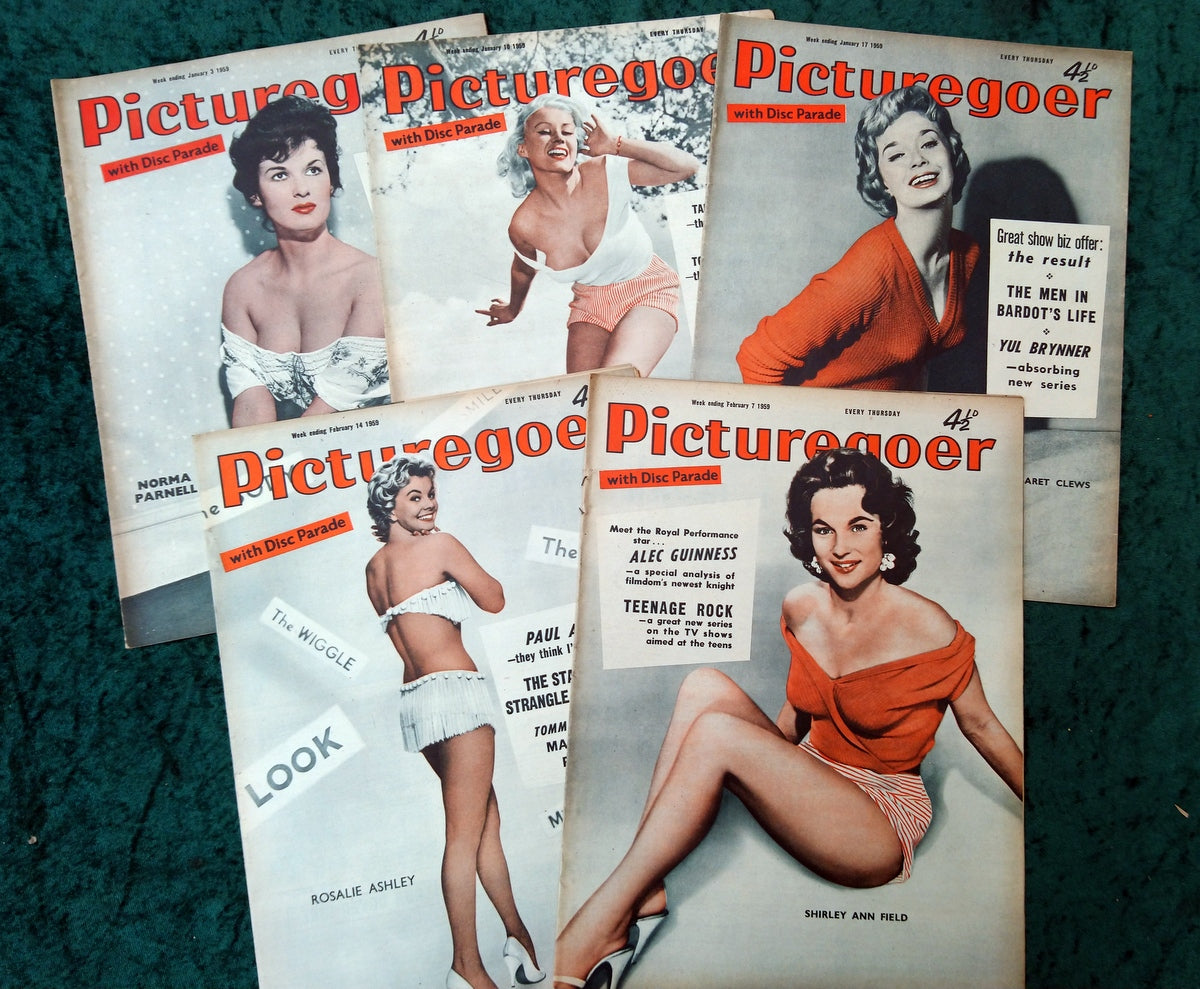 Picturegoer Magazine. Collection of 5 From 1959. (M500)