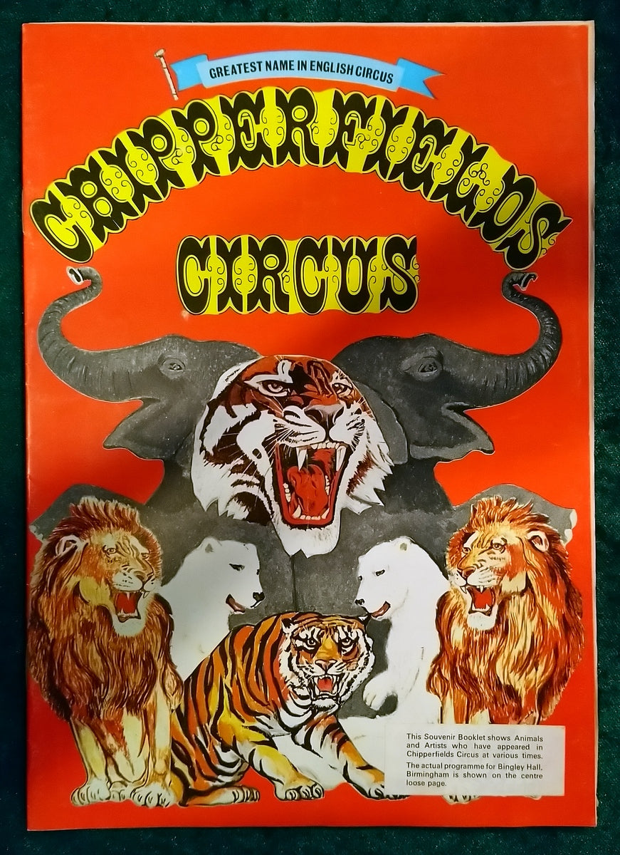 Circus Magazines and Programmes, Lot of 5. 1970's (M521)