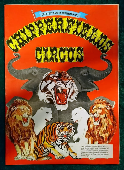 Circus Magazines and Programmes, Lot of 5. 1970's (M521)