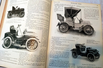 Bicycling News and Motor Review 1905. 2 Volumes. Ultra Rare. (ref b216)