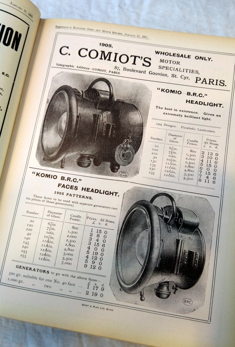 Bicycling News and Motor Review 1905. 2 Volumes. Ultra Rare. (ref b216)