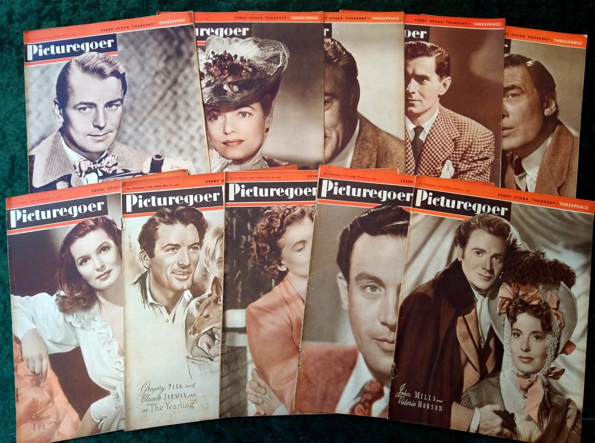 Picturegoer Magazine. Collection of 10 From 1947. (M512)