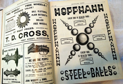Bicycling News and Motor Review 1905. 2 Volumes. Ultra Rare. (ref b216)