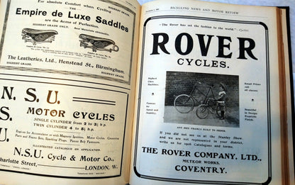 Bicycling News and Motor Review 1905. 2 Volumes. Ultra Rare. (ref b216)