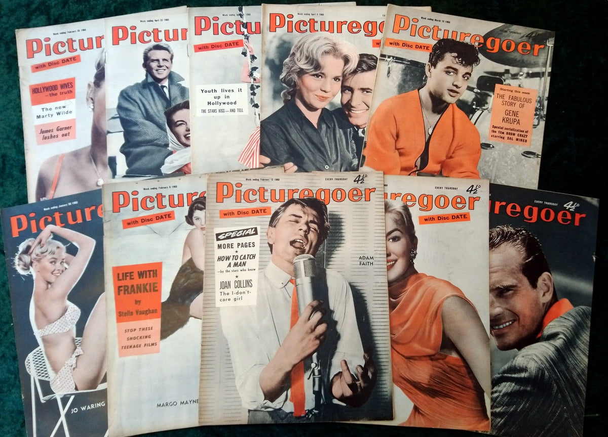Picturegoer Magazine. Collection of 10 From 1960. (M513)