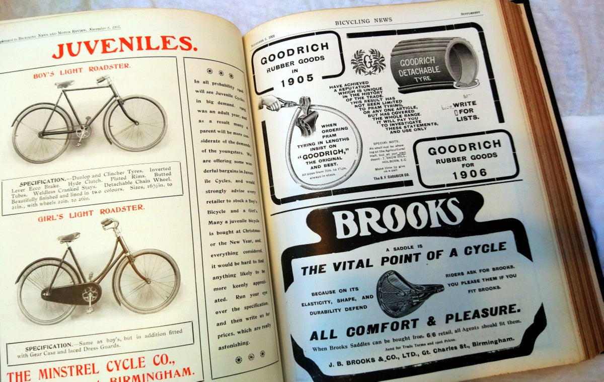 Bicycling News and Motor Review 1905. 2 Volumes. Ultra Rare. (ref b216)