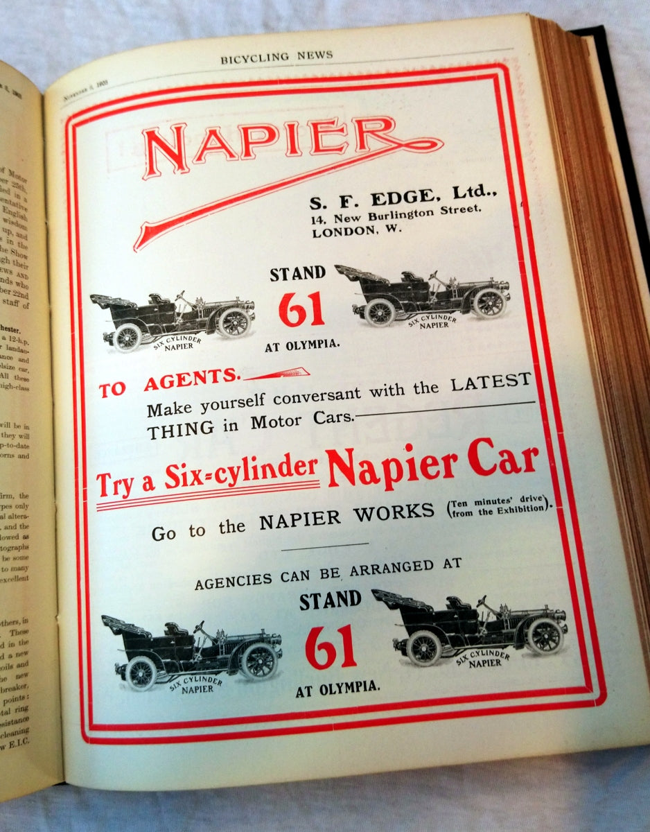 Bicycling News and Motor Review 1905. 2 Volumes. Ultra Rare. (ref b216)