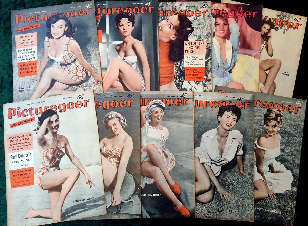 Picturegoer Magazine. Collection of 10 From 1959. (M514)