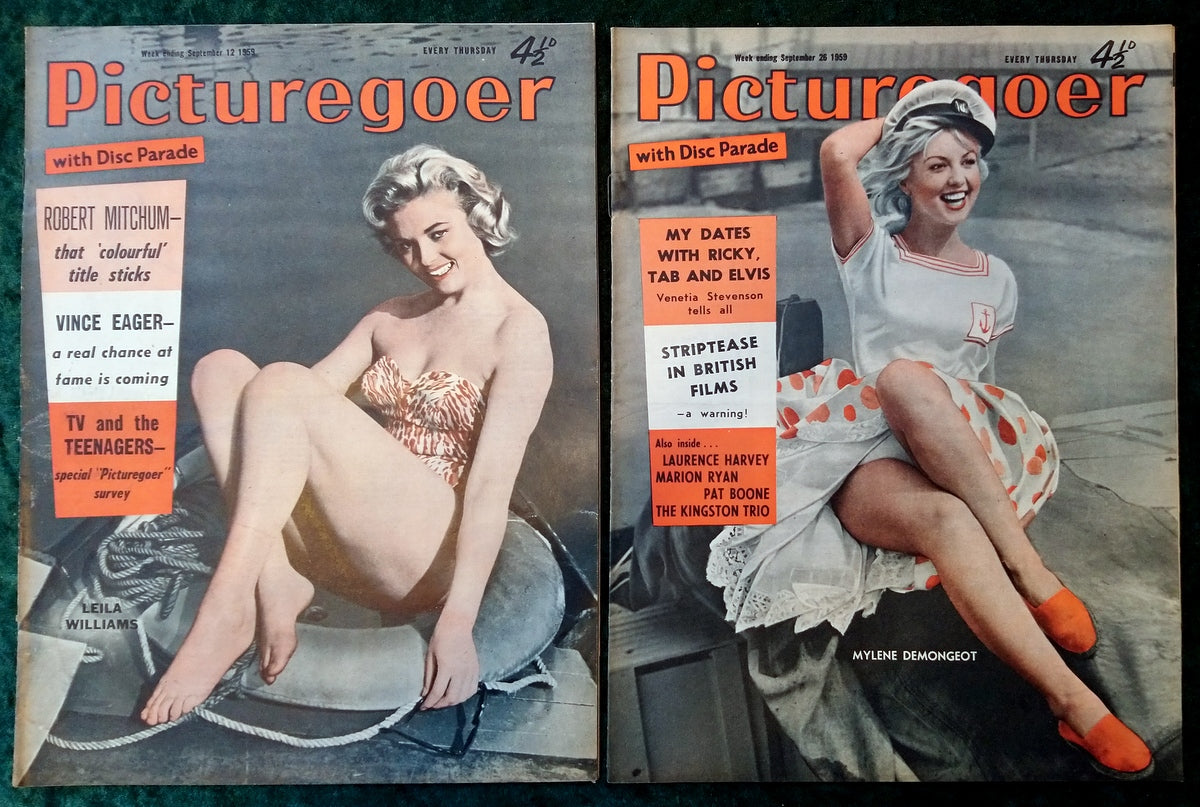 Picturegoer Magazine. Collection of 10 From 1959. (M514)