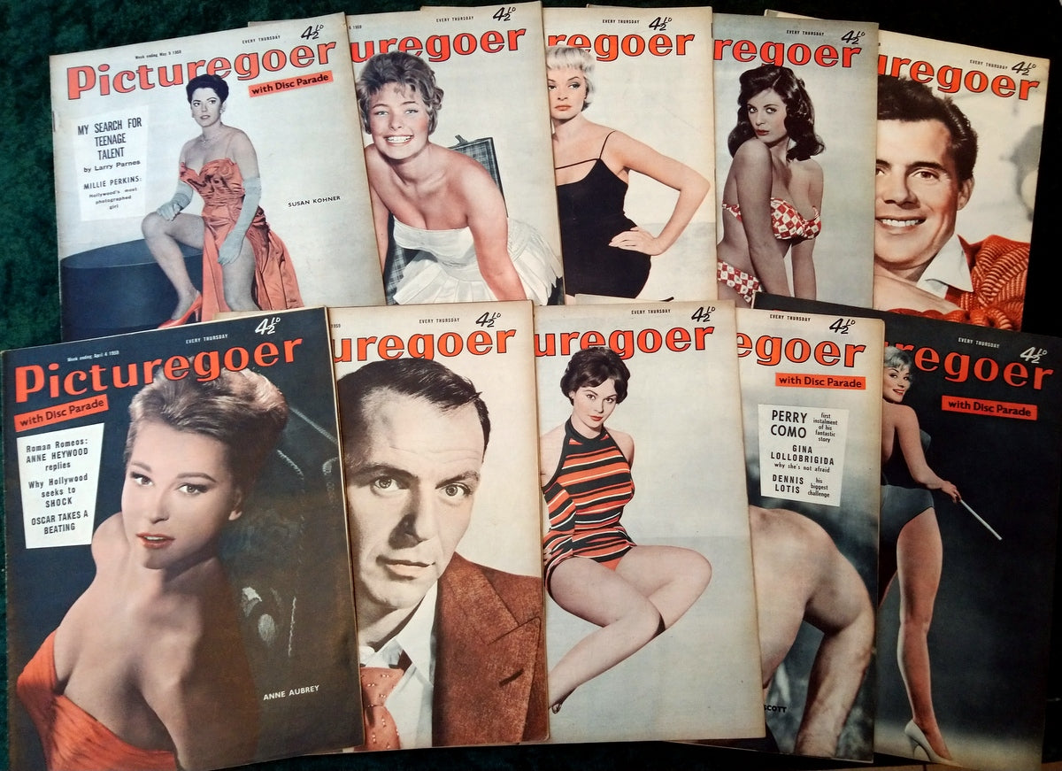 Picturegoer Magazine. Collection of 10 From 1959. (M515)
