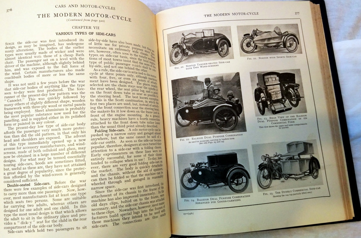 Cars & Motor Cycles 1928. 3 Volumes. Rare. (ref b217)