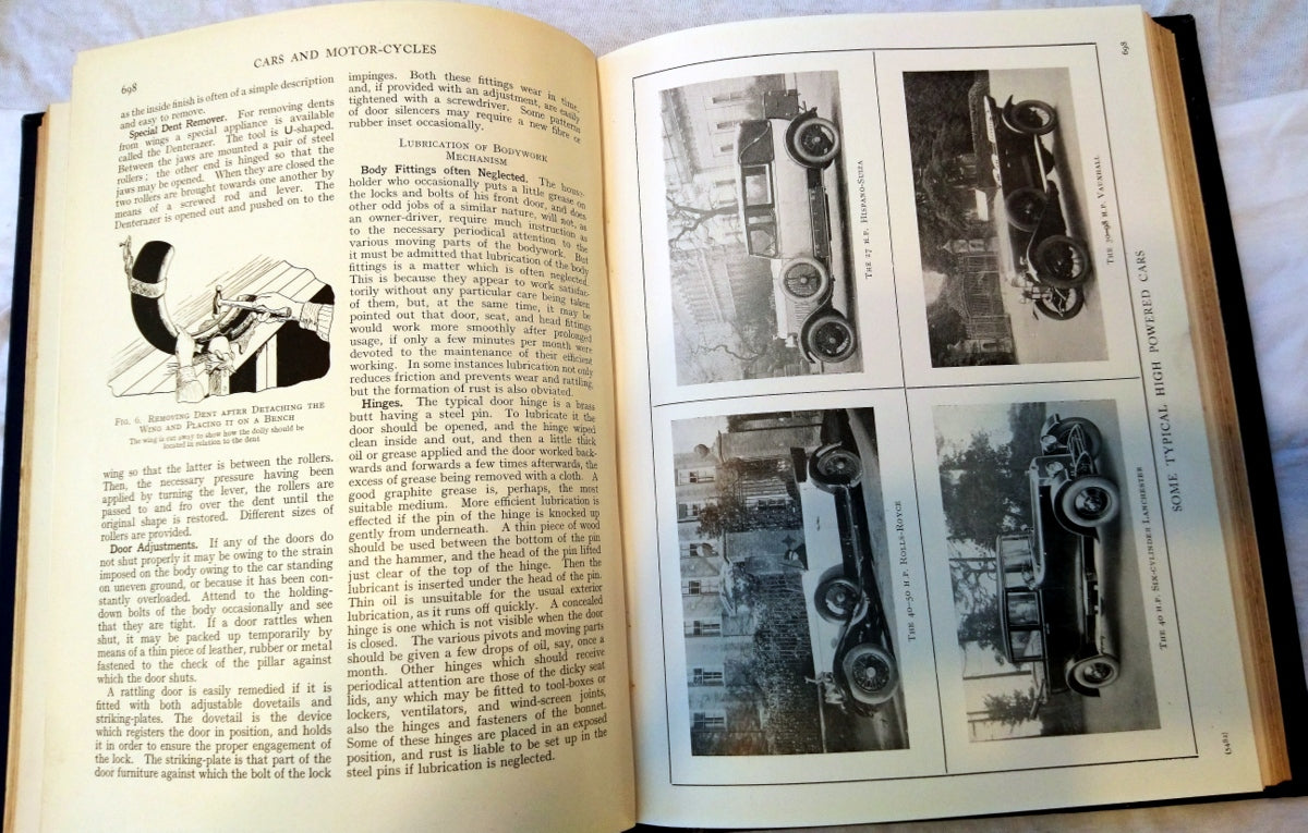 Cars & Motor Cycles 1928. 3 Volumes. Rare. (ref b217)