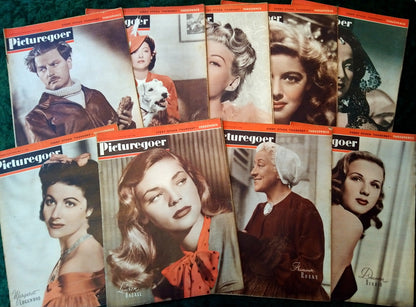 Picturegoer Magazine. Collection of 9 From 1945. (M518)
