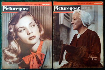 Picturegoer Magazine. Collection of 9 From 1945. (M518)