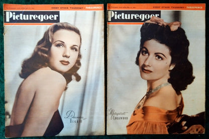 Picturegoer Magazine. Collection of 9 From 1945. (M518)