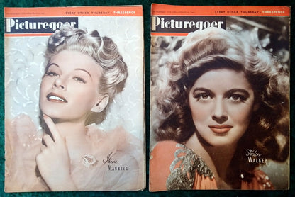 Picturegoer Magazine. Collection of 9 From 1945. (M518)