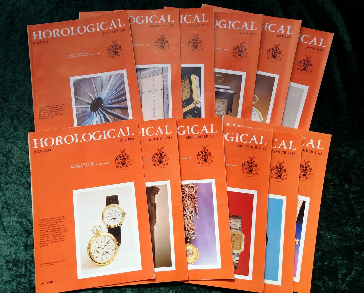 The Horological Journal. Full Year 1982. (MC125)