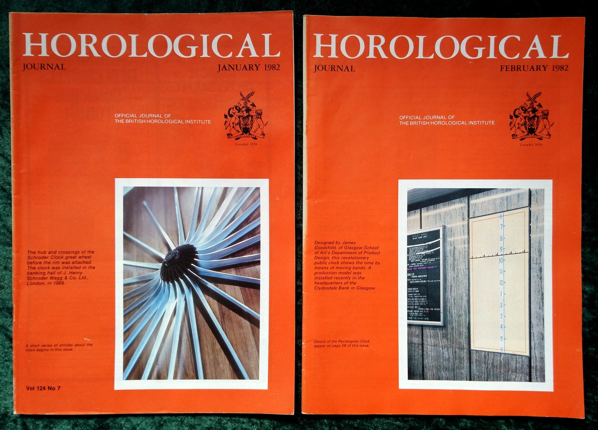 The Horological Journal. Full Year 1982. (MC125)