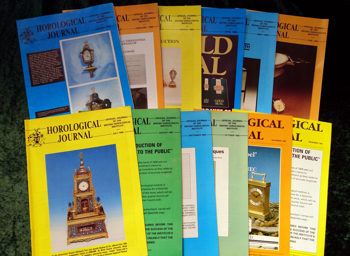 The Horological Journal. Full Year 1985. (MC124)