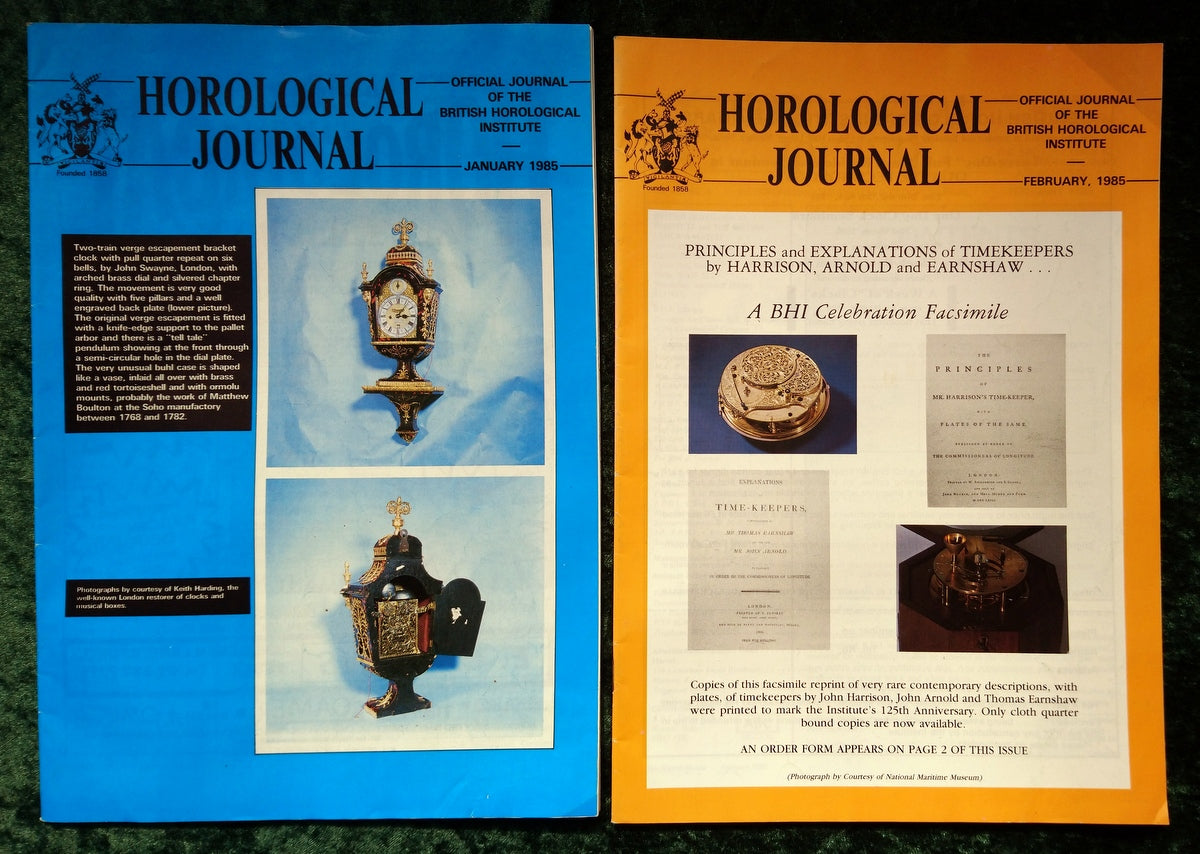 The Horological Journal. Full Year 1985. (MC124)