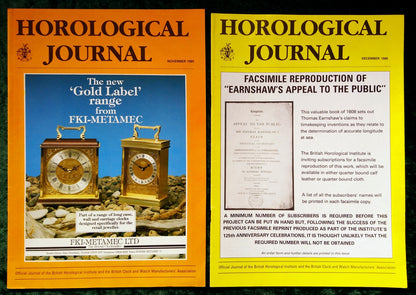 The Horological Journal. Full Year 1985. (MC124)