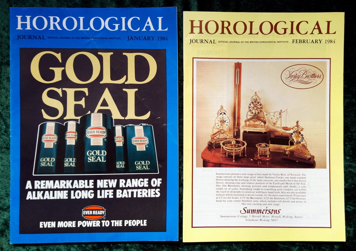 The Horological Journal. Full Year 1984. (MC123)