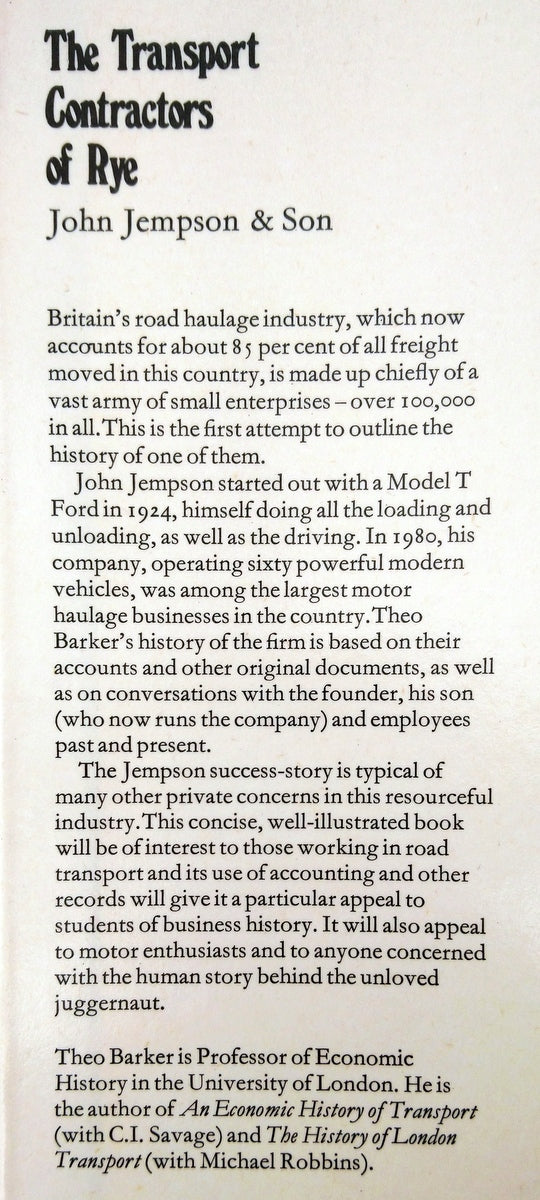 The Transport Contractors of Rye by Theo Barker (ref b363)